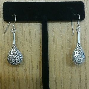 925 open heart drop earrings!  Stunning!
